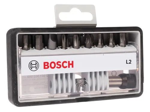 Набор бит 18 предметов BOSCH 2607002568 L Extra Hart PH/PZ/T/S/HEX 25мм c унив. держателем Набор бит 18 предметов BOSCH 2607002568 L Extra Hart PH/PZ/T/S/HEX 25мм c унив. держателем
