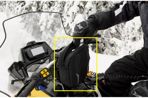 Сумка на руль с подогревом короткая для Ski-Doo фото 2 Сумка на руль с подогревом короткая для Ski-Doo фото 2