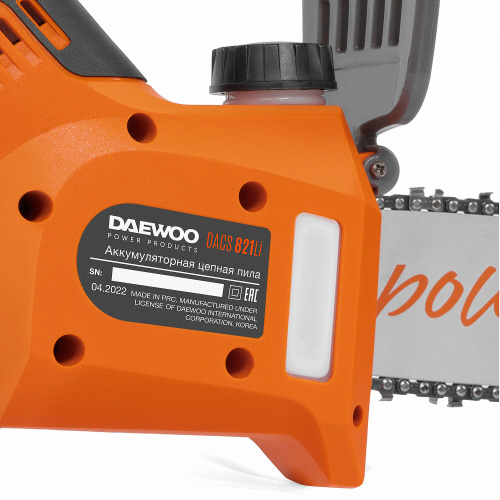 Пила цепная аккумуляторная DAEWOO DACS 821Li SET фото 10 Пила цепная аккумуляторная DAEWOO DACS 821Li SET фото 10