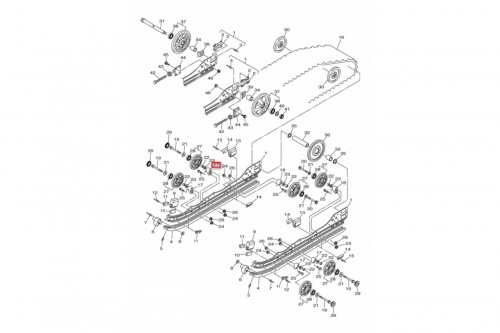 Кронштейн крепления колеса Yamaha VK 540, VK10 8CM474191000 фото 2 Кронштейн крепления колеса Yamaha VK 540, VK10 8CM474191000 фото 2