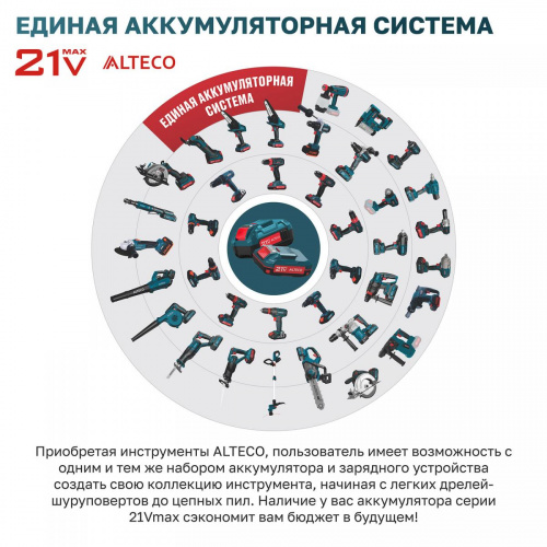 Аккумуляторный кусторез ALTECO CHT 21-45 Solo (без АКБ и ЗУ) фото 9 Аккумуляторный кусторез ALTECO CHT 21-45 Solo (без АКБ и ЗУ) фото 9