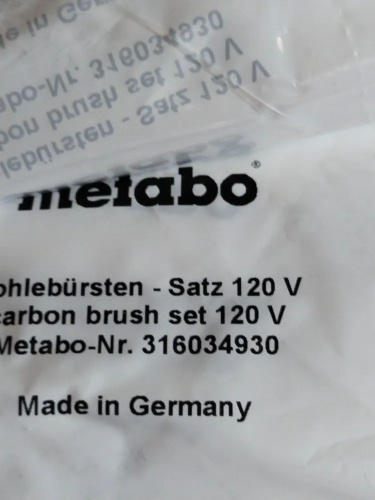Щетки угольные Metabo 316034930 фото 3 Щетки угольные Metabo 316034930 фото 3