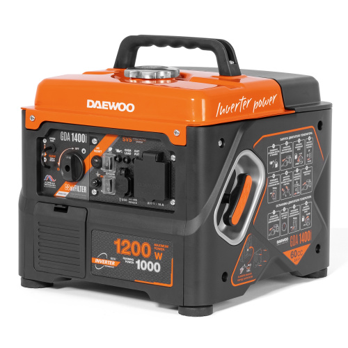 Генератор бензиновый инверторный DAEWOO GDA 1400i Генератор бензиновый инверторный DAEWOO GDA 1400i