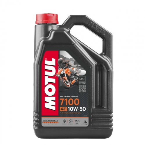 MOTUL 7100 10W50 для 4-х тактных двигателей мотоциклов. 100% синтетическое 4л. MOTUL 7100 10W50 для 4-х тактных двигателей мотоциклов. 100% синтетическое 4л.