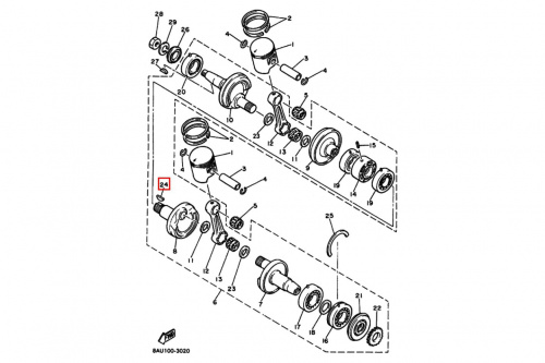 ������ ��������� Yamaha VK 540 1988-2018 902800501400 ���� 2