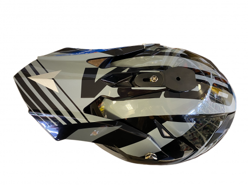 Шлем Vega V-FLO (216) (черный; серая графика) размер L фото 2 Шлем Vega V-FLO (216) (черный; серая графика) размер L фото 2