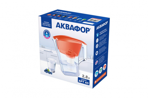 Водоочиститель кувшин Аквафор АРТ с В100-5 оранжев фото 6 Водоочиститель кувшин Аквафор АРТ с В100-5 оранжев фото 6