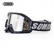 Мото Очки/эндуро  Soman SM-15 (черный/прозрачное стекло) К1-00002388 Мото Очки/эндуро  Soman SM-15 (черный/прозрачное стекло) К1-00002388