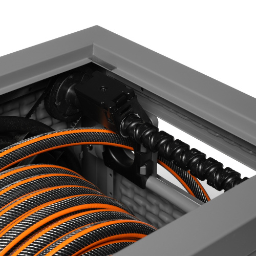 Катушка металлическая DAEWOO со шлангом 30 м и набором для полива DWR 6130 фото 6 Катушка металлическая DAEWOO со шлангом 30 м и набором для полива DWR 6130 фото 6