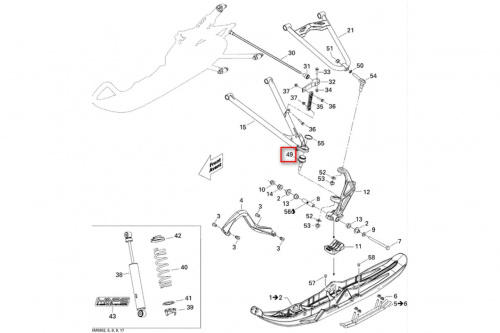 Шаровая опора нижнего рычага Ski-Doo, Lynx SM-08162 фото 3 Шаровая опора нижнего рычага Ski-Doo, Lynx SM-08162 фото 3