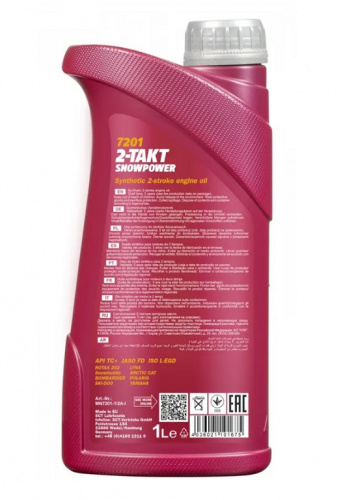 Масло Mannol 2т 1 л Snowpower синтетическое фото 2 Масло Mannol 2т 1 л Snowpower синтетическое фото 2