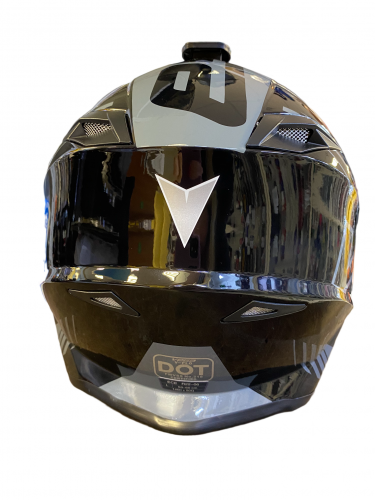 Шлем Vega V-FLO (216) (черный; серая графика) размер L фото 3 Шлем Vega V-FLO (216) (черный; серая графика) размер L фото 3