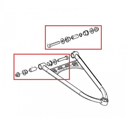 Комплект втулок верхнего рычага Ski Doo, Lynx фото 2 Комплект втулок верхнего рычага Ski Doo, Lynx фото 2