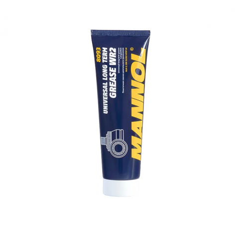 MANNOL смазка пластичная водостойкая WR-2 Universal Long Term Grease 230 гр. MANNOL смазка пластичная водостойкая WR-2 Universal Long Term Grease 230 гр.