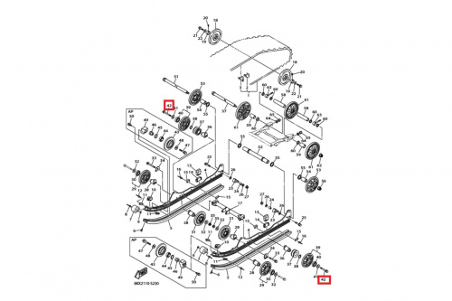 Болт крепления колеса Yamaha 958-12100-80-00 Болт крепления колеса Yamaha 958-12100-80-00