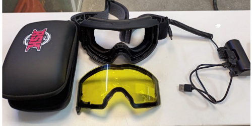 Очки с подогревом (полный комплект) RSX, Polestar Winter, черный/черный; двойное желтое стекло Очки с подогревом (полный комплект) RSX, Polestar Winter, черный/черный; двойное желтое стекло