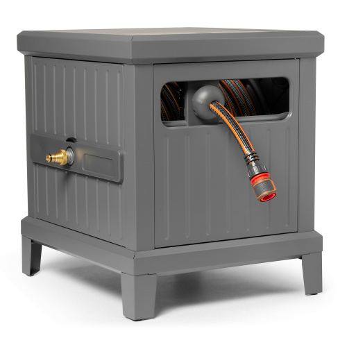 Катушка металлическая DAEWOO со шлангом 45 м и набором для полива DWR 6145 фото 2 Катушка металлическая DAEWOO со шлангом 45 м и набором для полива DWR 6145 фото 2