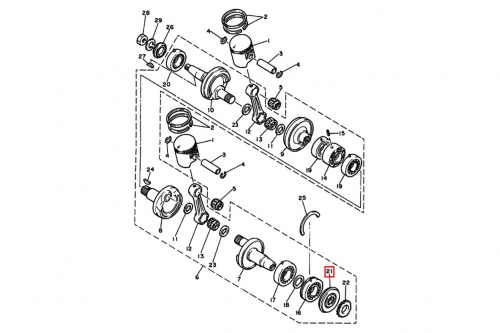 Сальник коленвала Yamaha VK 540 931033209500 фото 2 Сальник коленвала Yamaha VK 540 931033209500 фото 2