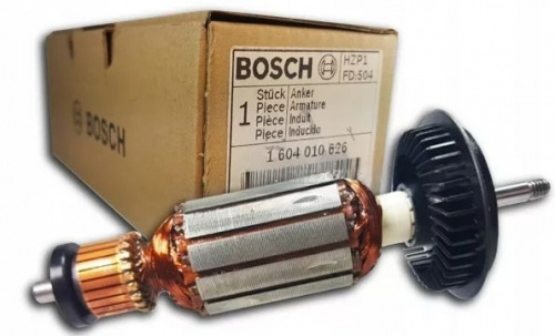 Якорь для шлифмашины Bosch GWS 6-115 E, GWS 660 (L-154.5мм, M6) Якорь для шлифмашины Bosch GWS 6-115 E, GWS 660 (L-154.5мм, M6)