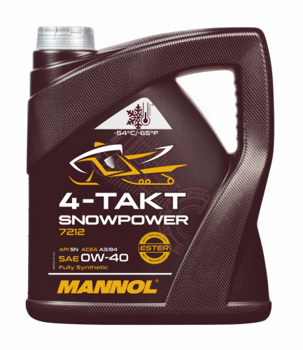 Mannol 0W-40 4т Snowpower синтетическое 4л Mannol 0W-40 4т Snowpower синтетическое 4л