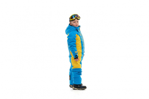 Зимний комбинезон DF Junior Blue - Yellow фото 2 Зимний комбинезон DF Junior Blue - Yellow фото 2
