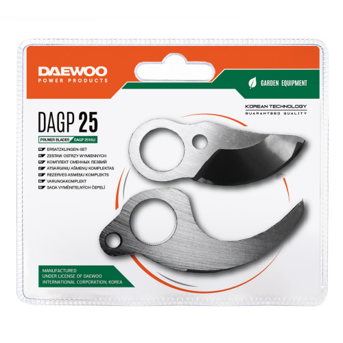Комплект сменных лезвий для секатора DAEWOO DAGP 25 Комплект сменных лезвий для секатора DAEWOO DAGP 25