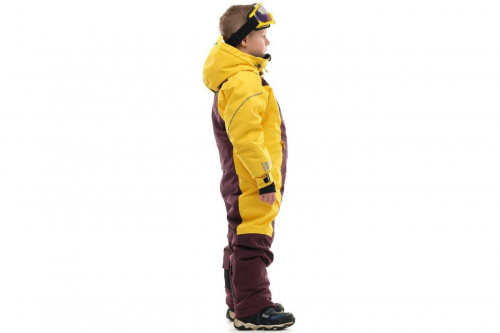 Зимний комбинезон DF Junior Purple-Yellow фото 2 Зимний комбинезон DF Junior Purple-Yellow фото 2